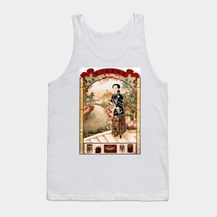 Chinese Brand Cigarettes Cigars Tobacco Xie He Trading Company Vintage Advertising Art Tank Top